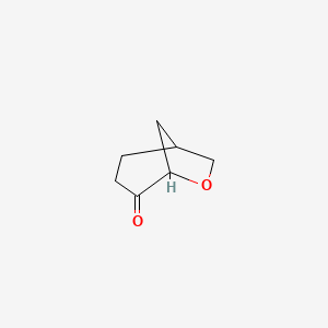 molecular formula C7H10O2 B13495857 6-Oxabicyclo[3.2.1]octan-4-one 