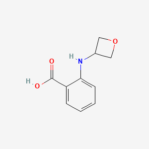 molecular formula C10H11NO3 B13495896 2-[(Oxetan-3-yl)amino]benzoic acid 
