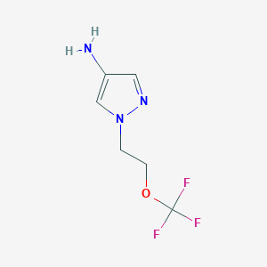 molecular formula C6H8F3N3O B13495957 1-(2-(Trifluoromethoxy)ethyl)-1h-pyrazol-4-amine 