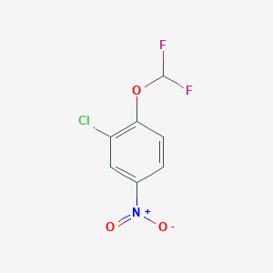molecular formula C7H4ClF2NO3 B1349605 2-Chloro-1-(difluoromethoxy)-4-nitrobenzene CAS No. 40319-63-9