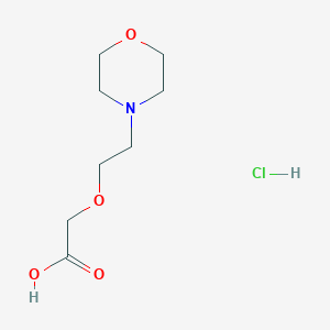molecular formula C8H16ClNO4 B13496058 2-[2-(Morpholin-4-yl)ethoxy]acetic acid hydrochloride 
