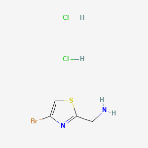 molecular formula C4H7BrCl2N2S B13496088 1-(4-Bromo-1,3-thiazol-2-yl)methanamine dihydrochloride 