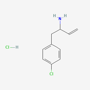 molecular formula C10H13Cl2N B13496131 1-(4-Chlorophenyl)but-3-en-2-amine hydrochloride 