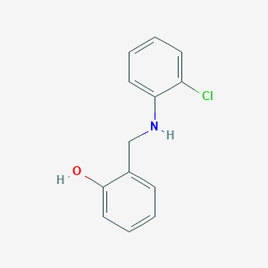 molecular formula C13H12ClNO B1349618 2-[(2-Chloro-phenylamino)-methyl]-phenol CAS No. 7166-37-2