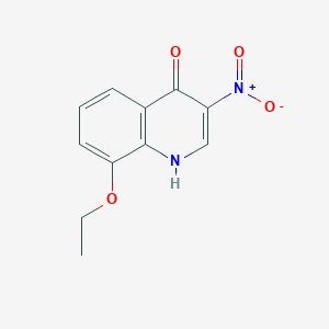 molecular formula C11H10N2O4 B13496180 8-Ethoxy-3-nitroquinolin-4-ol 