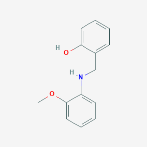 molecular formula C14H15NO2 B1349619 2-{[(2-Methoxyphenyl)amino]methyl}phenol CAS No. 388110-66-5