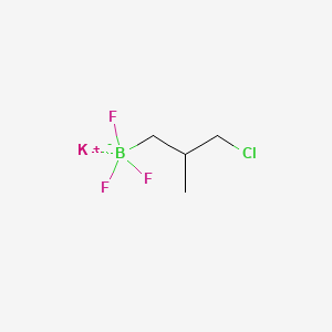 molecular formula C4H8BClF3K B13496214 Potassium (3-chloro-2-methylpropyl)trifluoroborate 