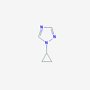molecular formula C5H7N3 B13496238 1-Cyclopropyl-1H-1,2,4-triazole 