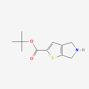 molecular formula C11H15NO2S B13496270 tert-butyl 4H,5H,6H-thieno[2,3-c]pyrrole-2-carboxylate 