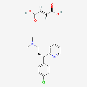 molecular formula C20H23ClN2O4 B13496275 S-(+)-Chlorpheniramine maleate salt 
