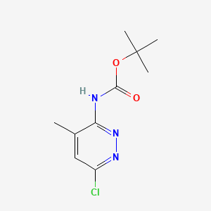 molecular formula C10H14ClN3O2 B13496319 tert-Butyl (6-chloro-4-methylpyridazin-3-yl)carbamate 