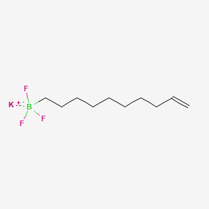 molecular formula C10H19BF3K B13496337 Potassium (dec-9-en-1-yl)trifluoroboranuide 