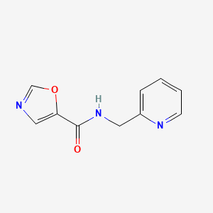 molecular formula C10H9N3O2 B13496344 N-[(pyridin-2-yl)methyl]-1,3-oxazole-5-carboxamide 
