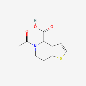 molecular formula C10H11NO3S B13496349 5-Acetyl-4,5,6,7-tetrahydrothieno[3,2-c]pyridine-4-carboxylic acid 