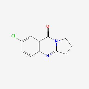 B1349636 7-chloro-2,3-dihydropyrrolo[2,1-b]quinazolin-9(1H)-one CAS No. 60811-39-4