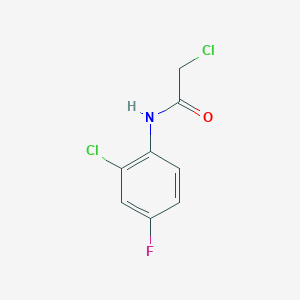molecular formula C8H6Cl2FNO B1349640 2-氯-N-(2-氯-4-氟苯基)乙酰胺 CAS No. 379255-26-2