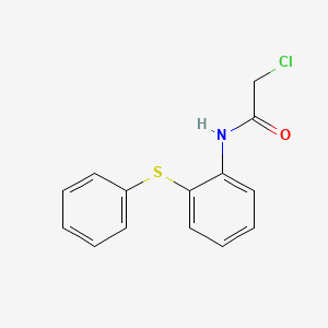 molecular formula C14H12ClNOS B1349643 2-Chloro-N-(2-phenylsulfanyl-phenyl)-acetamide CAS No. 22504-08-1