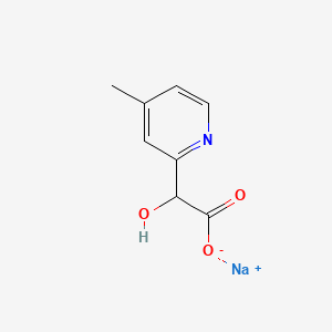 molecular formula C8H8NNaO3 B13496457 Sodium 2-hydroxy-2-(4-methylpyridin-2-yl)acetate 