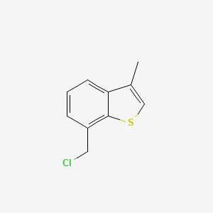 molecular formula C10H9ClS B13496481 7-(Chloromethyl)-3-methyl-1-benzothiophene 