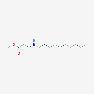 molecular formula C14H29NO2 B13496535 Methyl 3-(decylamino)propanoate 