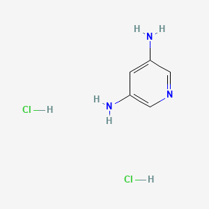 molecular formula C5H9Cl2N3 B13496582 Pyridine-3,5-diamine dihydrochloride 