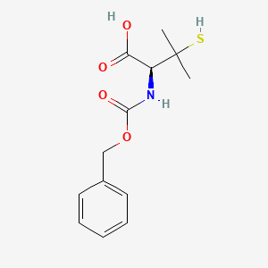 molecular formula C13H17NO4S B13496623 N-[(Benzyloxy)carbonyl]-3-sulfanyl-D-valine CAS No. 88168-62-1