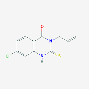 molecular formula C11H9ClN2OS B1349667 3-烯丙基-7-氯-2-巯基-3H-喹唑啉-4-酮 CAS No. 91063-29-5