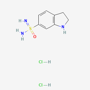 molecular formula C8H13Cl2N3OS B13496685 2,3-dihydro-1H-indole-6-sulfonoimidamide dihydrochloride 