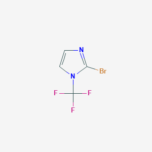 molecular formula C4H2BrF3N2 B13496714 2-bromo-1-(trifluoromethyl)-1H-imidazole 