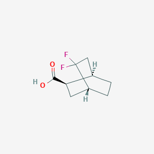 molecular formula C9H12F2O2 B13496717 rac-(1R,2R,4R)-5,5-difluorobicyclo[2.2.2]octane-2-carboxylic acid 
