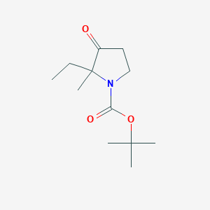 molecular formula C12H21NO3 B13496748 Tert-butyl 2-ethyl-2-methyl-3-oxopyrrolidine-1-carboxylate 