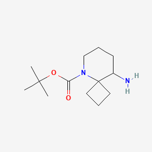molecular formula C13H24N2O2 B13496820 Tert-butyl 9-amino-5-azaspiro[3.5]nonane-5-carboxylate 