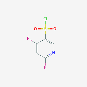 molecular formula C5H2ClF2NO2S B13496875 4,6-Difluoropyridine-3-sulfonyl chloride 