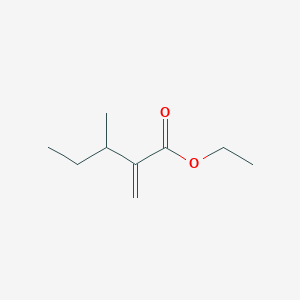 molecular formula C9H16O2 B13496876 Ethyl 3-methyl-2-methylidenepentanoate 