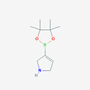 molecular formula C10H18BNO2 B13496894 3-(Tetramethyl-1,3,2-dioxaborolan-2-YL)-2,5-dihydro-1H-pyrrole 