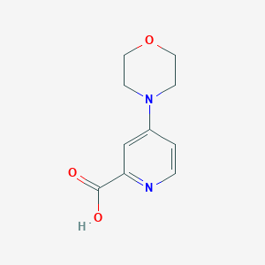 molecular formula C10H12N2O3 B1349698 4-(4-Morpholinyl)-picolinic acid CAS No. 66933-68-4