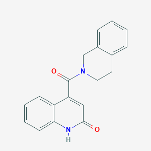 molecular formula C19H16N2O2 B1349700 4-(3,4-二氢异喹啉-2(1H)-基甲酰)喹啉-2-醇 CAS No. 851629-68-0