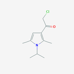 molecular formula C11H16ClNO B1349706 2-chloro-1-(1-isopropyl-2,5-dimethyl-1H-pyrrol-3-yl)ethanone CAS No. 786728-93-6