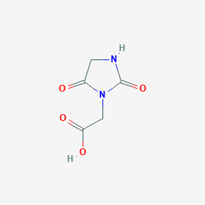 molecular formula C5H6N2O4 B1349711 (2,5-Dioxoimidazolidin-1-yl)acetic acid CAS No. 80258-94-2