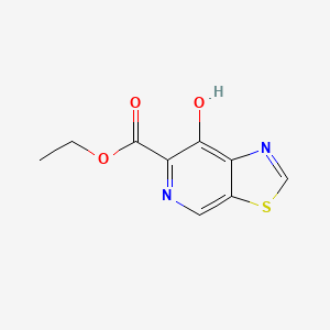 molecular formula C9H8N2O3S B13497146 Ethyl 7-hydroxy-[1,3]thiazolo[5,4-c]pyridine-6-carboxylate 