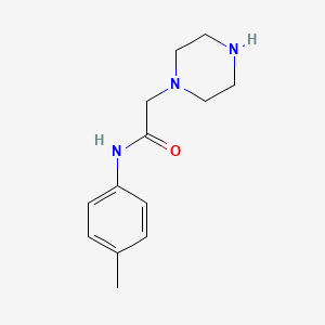 molecular formula C13H19N3O B1349715 N-(4-methylphenyl)-2-piperazin-1-ylacetamide CAS No. 89473-82-5