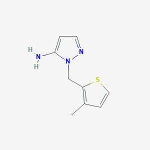 molecular formula C9H11N3S B1349725 1-[(3-methylthiophen-2-yl)methyl]-1H-pyrazol-5-amine CAS No. 956387-06-7