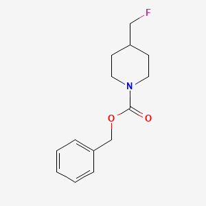 molecular formula C14H18FNO2 B13497283 Benzyl 4-(fluoromethyl)piperidine-1-carboxylate 