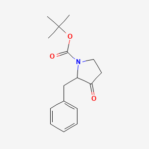 molecular formula C16H21NO3 B13497305 Tert-butyl 2-benzyl-3-oxopyrrolidine-1-carboxylate 
