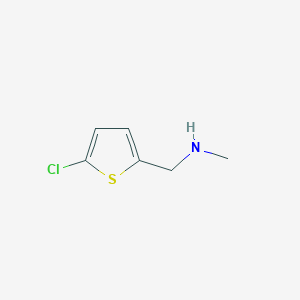 molecular formula C6H8ClNS B1349736 (5-Chlorothiophen-2-ylmethyl)-methyl-amine CAS No. 70696-37-6