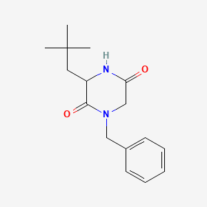 molecular formula C16H22N2O2 B13497371 1-Benzyl-3-(2,2-dimethylpropyl)piperazine-2,5-dione 
