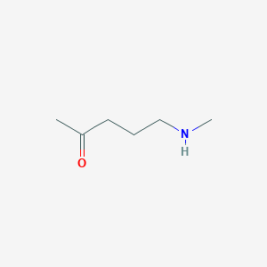 molecular formula C6H13NO B13497374 5-(Methylamino)pentan-2-one 