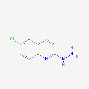 molecular formula C10H10ClN3 B1349738 6-Chloro-2-hydrazino-4-methylquinoline CAS No. 21703-54-8