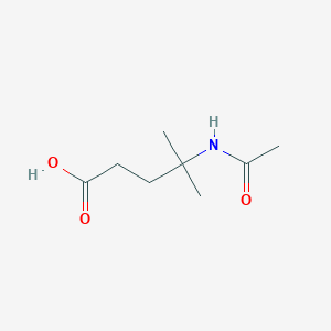 molecular formula C8H15NO3 B13497420 4-Acetamido-4-methylpentanoic acid CAS No. 937670-73-0