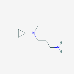 molecular formula C7H16N2 B13497462 N-(3-aminopropyl)-N-methylcyclopropanamine 